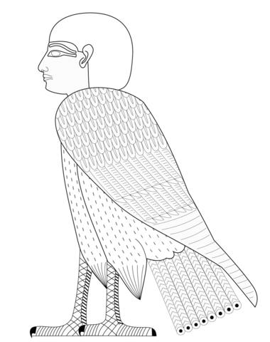 Ba Bird Coloring Page